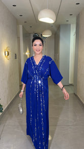Handwork Mirror Kaftan Gown